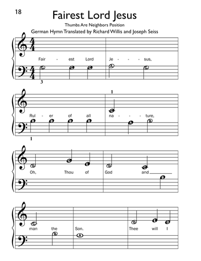 Sheet music preview page