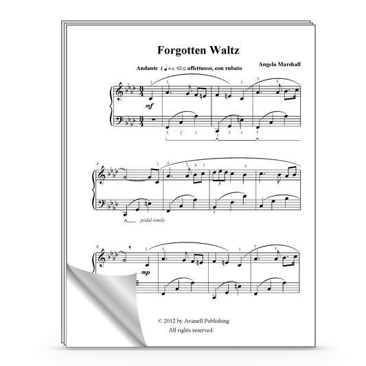 Forgotten Waltz - Intermediate Piano Solo