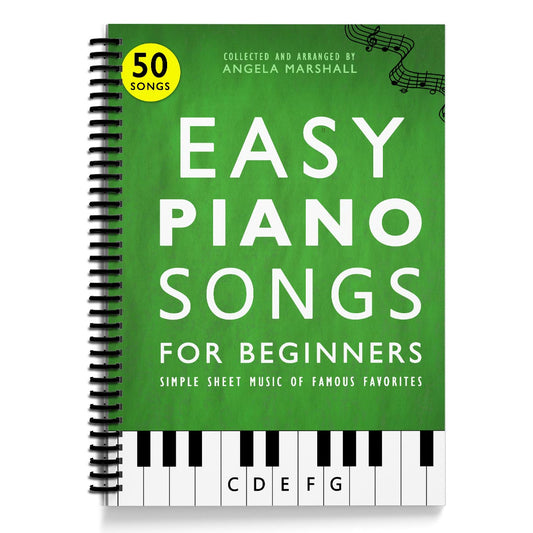 easy piano songs for beginners spiral bound book cover