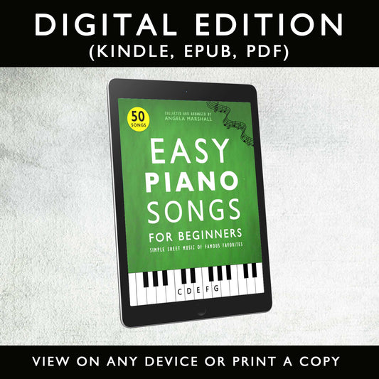 Your FREE Copy of Easy Piano Songs for Beginners (DIGITAL)